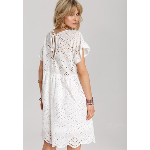 Biała Sukienka Coreafa  Renee One Size Renee odzież