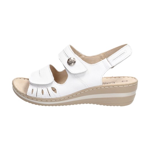 Białe skórzane sandały damskie FILIPPO DS1402  Suzana.pl 40 wyprzedaż  