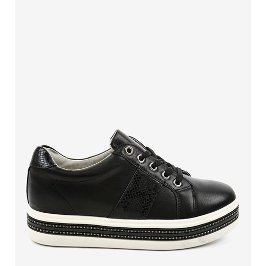 Czarne obuwie sportowe sneakersy HQ996   40 gemre