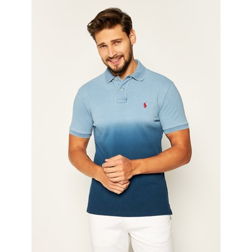 T-shirt męski Polo Ralph Lauren casual niebieski 