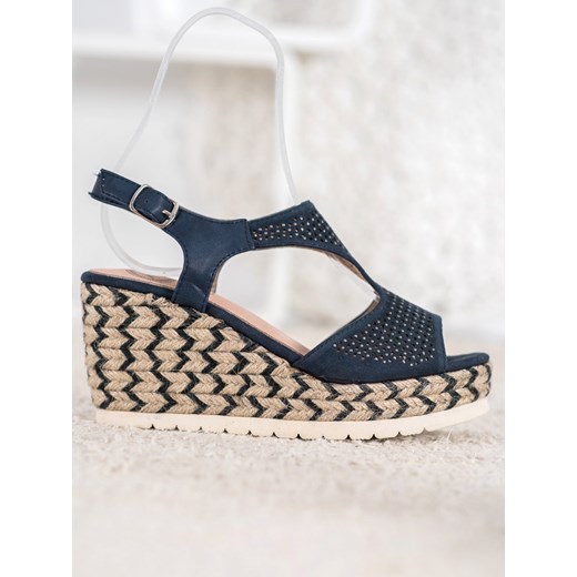 Espadryle damskie CzasNaButy na koturnie letnie