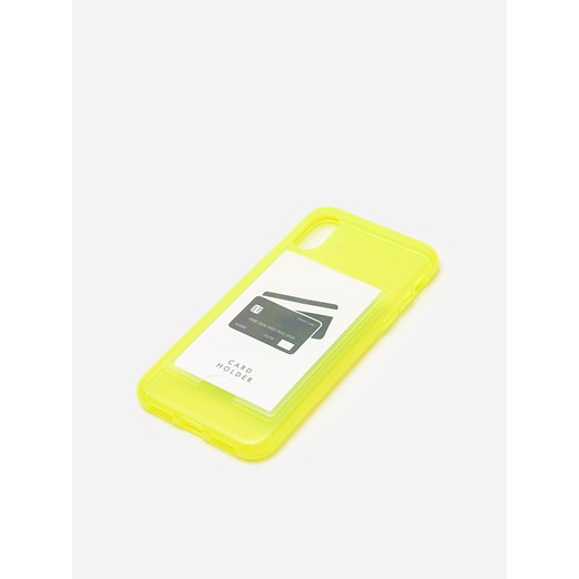House - Case na telefon Iphone X z miejscem na karty - Żółty  House One Size 