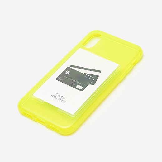 House - Case na telefon Iphone X z miejscem na karty - Żółty House  One Size 