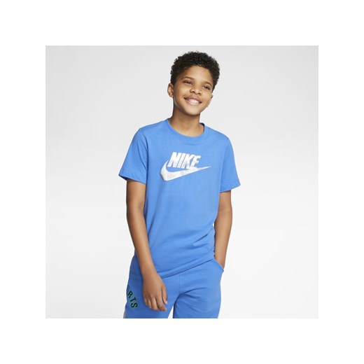 T-shirt dla dużych dzieci (chłopców) Nike Sportswear - Niebieski Nike S Nike poland