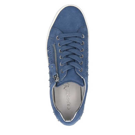 Skórzane sneakersy "Ivy" w kolorze niebieskim