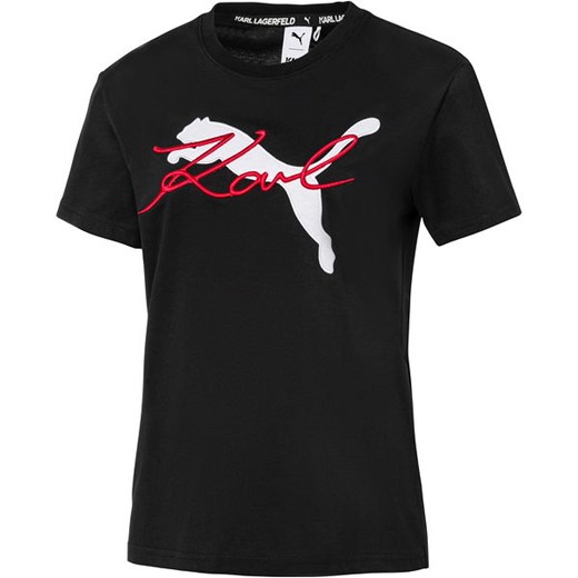 Koszulka damska Karl Lagerfeld x Puma (black) Puma  S okazyjna cena SPORT-SHOP.pl 