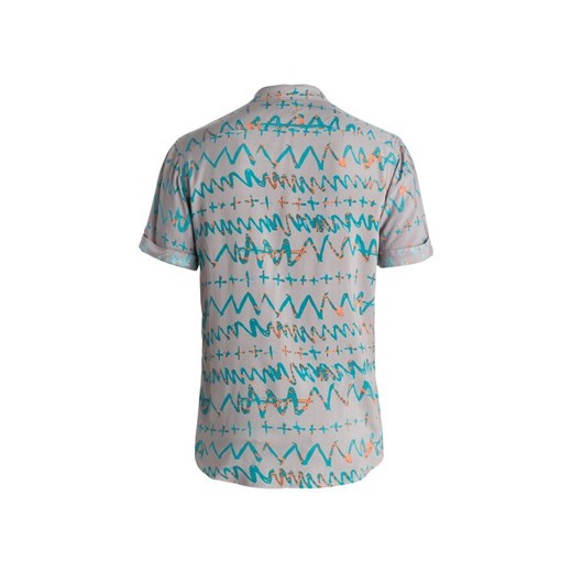 Koszula męska Quiksilver z krótkim rękawem casualowa na lato w abstrakcyjnym wzorze 