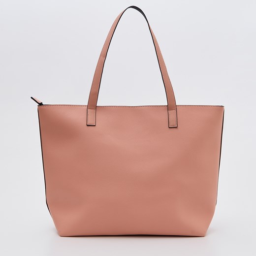 Shopper bag Sinsay duża bez dodatków matowa elegancka 