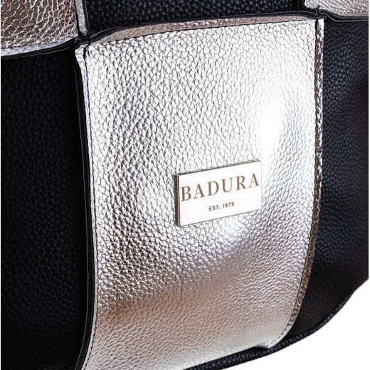 Shopper bag BADURA bez dodatków lakierowana wakacyjna mieszcząca a7 na ramię 