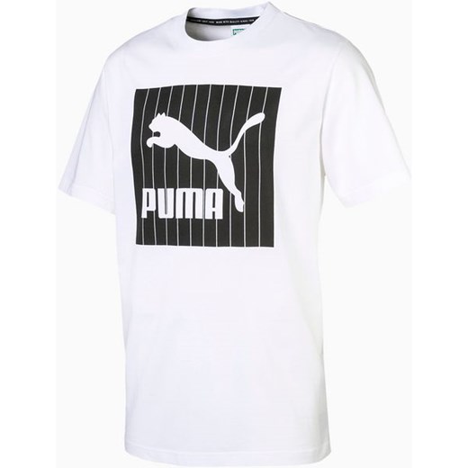 Koszulka męska Archive Pinstripe Puma (white) Puma  XL okazyjna cena SPORT-SHOP.pl 