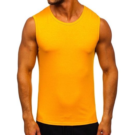 Denley t-shirt męski pomarańczowa bawełniany 