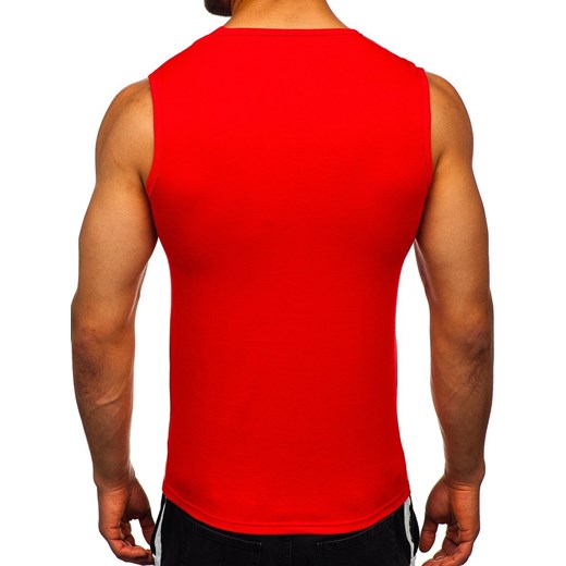 T-shirt męski Denley czerwony 