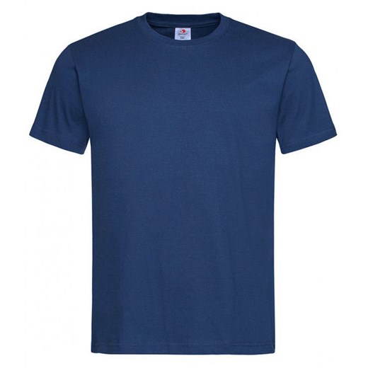 Ciemny Niebieski Bawełniany T-Shirt Męski Bez Nadruku -STEDMAN Koszulka, Krótki Rękaw, Basic, U-neck TSJNPLST2000navyblue ze sklepu JegoSzafa.pl w kategorii T-shirty męskie - zdjęcie 88051280