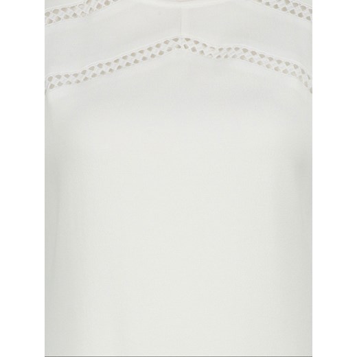 Biała bluzka z haftowanymi detalami u góry Expresso 201DAPHNE Expresso 40 Eye For Fashion