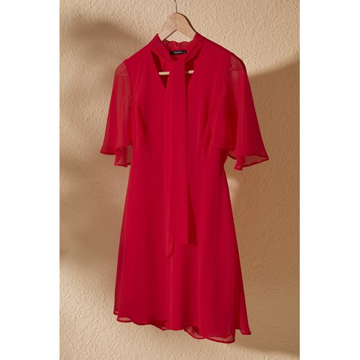 Trendyol Red Scarf Collar Dress  Trendyol 42 Factcool