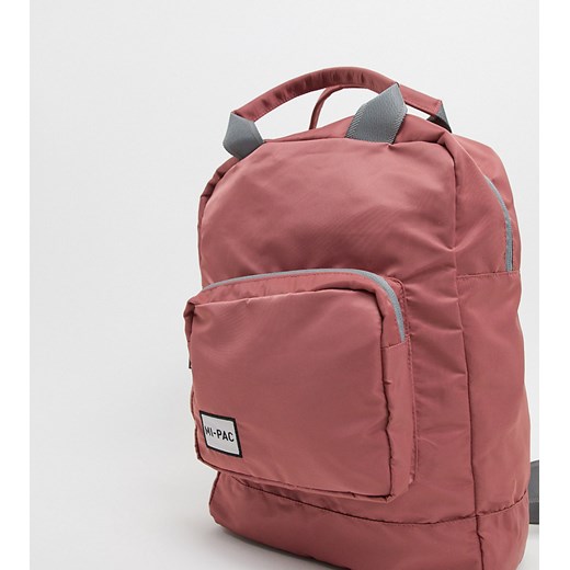 Mi-Pac – Nylonowy plecak typu tote w kolorze rose pink-Różowy