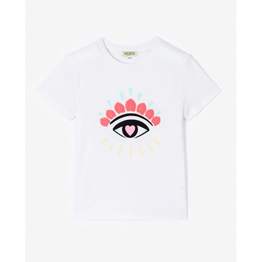 Biała koszulka Eye 2-14 lat Kenzo Kids  3 LATA PlacTrzechKrzyzy.com