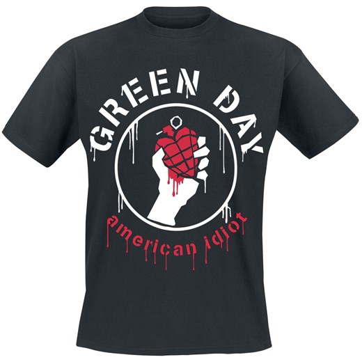 T-shirt męski Green Day z krótkim rękawem 