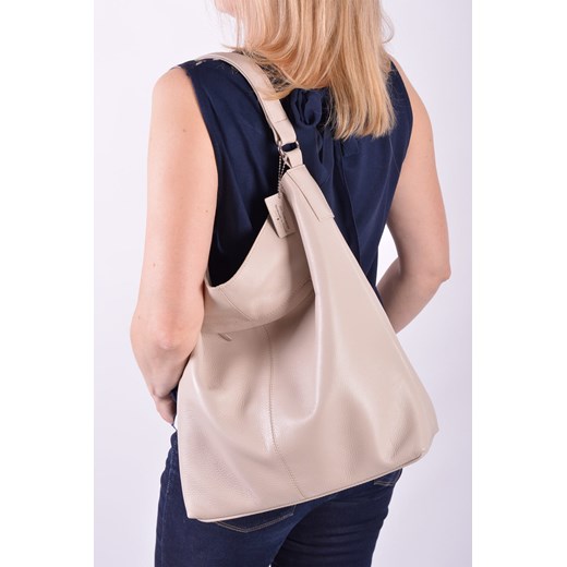 Shopper bag Designs Fashion ze skóry na ramię średnia 