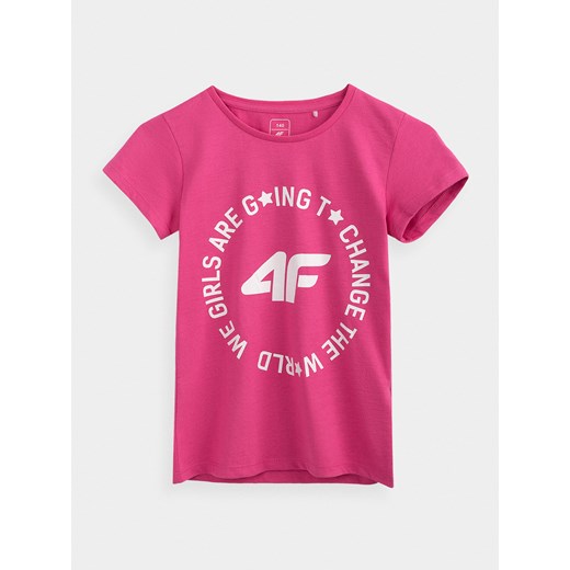 T-shirt dziewczęcy (122-164)  4F  okazja  