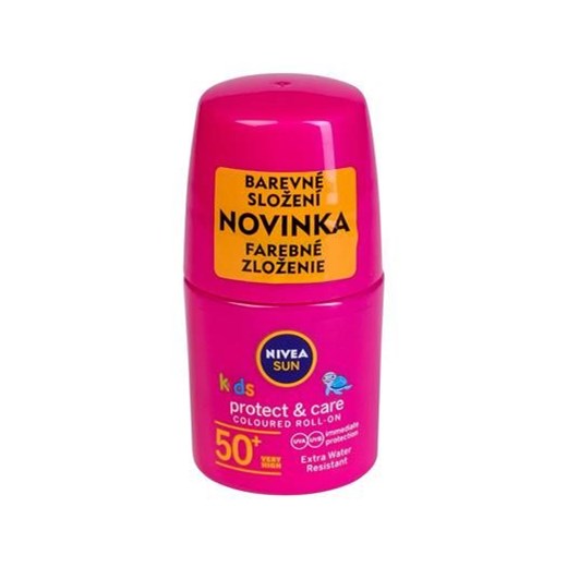 Nivea Sun Kids Protect & Care Coloured Pink Preparat do opalania ciała 50 ml Nivea   perfumeriawarszawa.pl