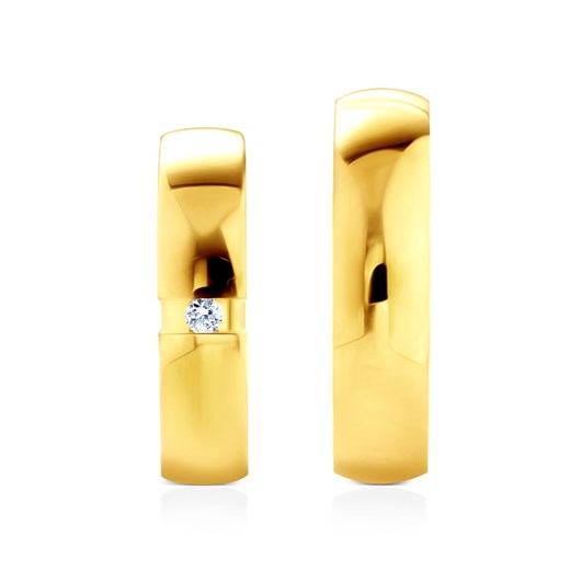 Obrączki ślubne: złote, półokrągłe, 5 mm  Savicki  wyprzedaż  