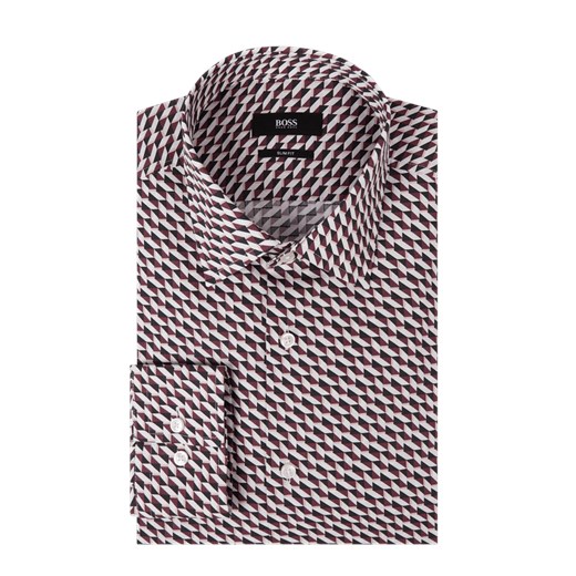Koszula biznesowa o kroju slim fit z bawełny z bardzo długim rękawem model ‘Jango’  BOSS Hugo Boss 42L Peek&Cloppenburg 