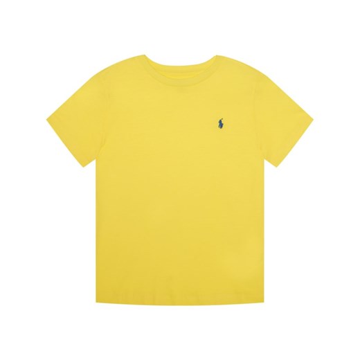 T-shirt chłopięce Polo Ralph Lauren żółty z krótkim rękawem 