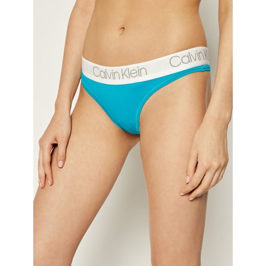 Calvin Klein Underwear Stringi 000QD3751E Niebieski