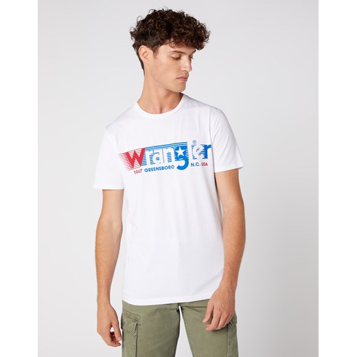 T-shirt męski Wrangler z krótkimi rękawami bawełniany 