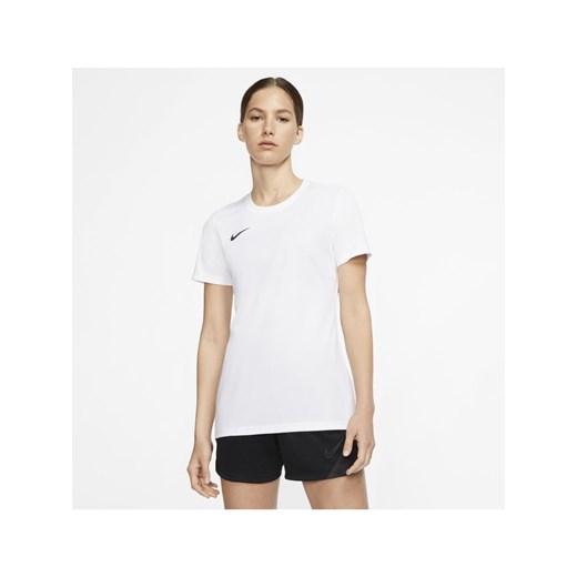 Bluzka damska Nike z krótkim rękawem na wiosnę z okrągłym dekoltem 