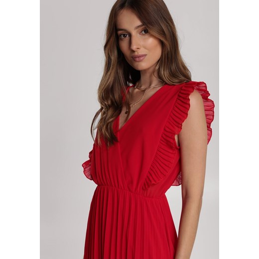 Czerwona Sukienka Aeleothusa  Renee M/L Renee odzież