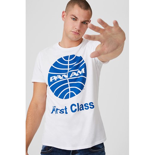 C&A T-Shirt-Pan Am, Biały, Rozmiar: XS