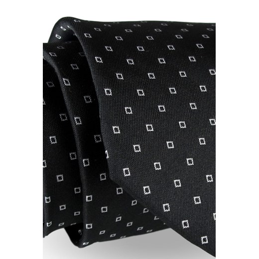 Elegancki Krawat Męski Modny klasyczny czarny we wzorki G266  Jasman  okazyjna cena ŚWIAT KOSZUL 