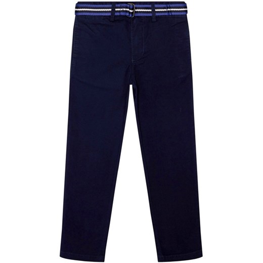Granatowe spodnie chłopięce Polo Ralph Lauren bez wzorów 