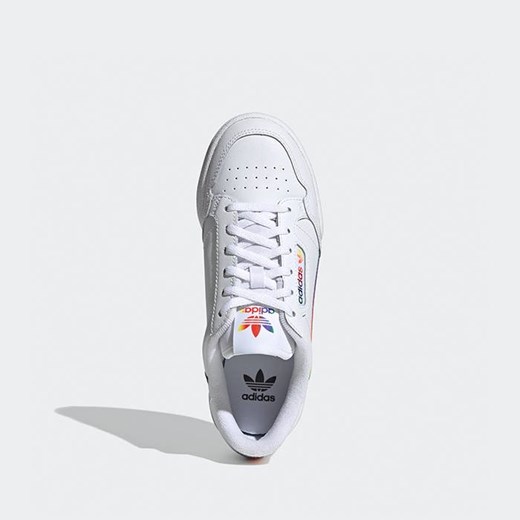 Buty sportowe damskie Adidas Originals płaskie sznurowane białe z zamszu 