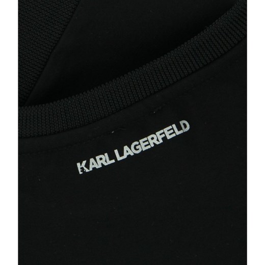 Bluza chłopięca Karl Lagerfeld czarna w nadruki 