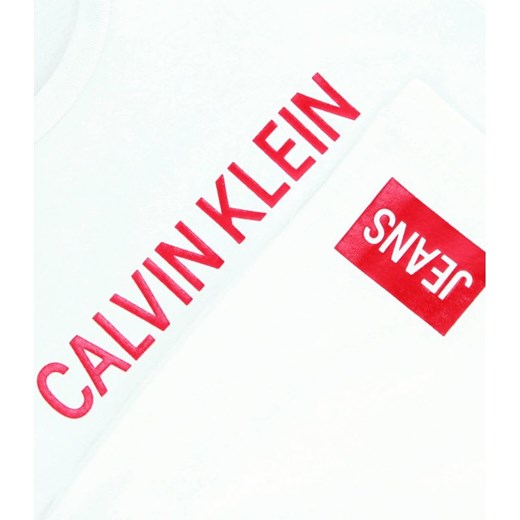 Calvin Klein t-shirt chłopięce biały z krótkimi rękawami 