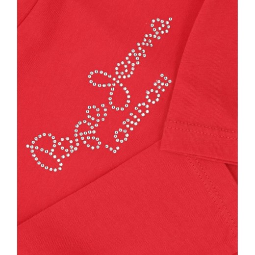 Bluzka dziewczęca Pepe Jeans z długim rękawem czerwona zimowa 