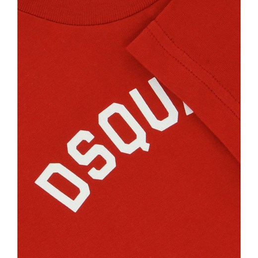 T-shirt chłopięce Dsquared2 z napisami z krótkimi rękawami 