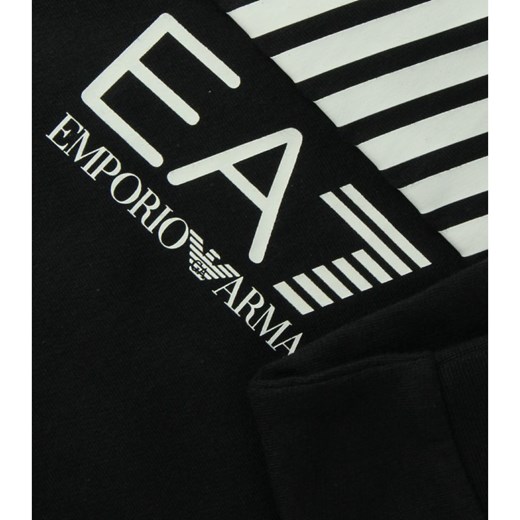 Emporio Armani t-shirt chłopięce z napisem z długimi rękawami 
