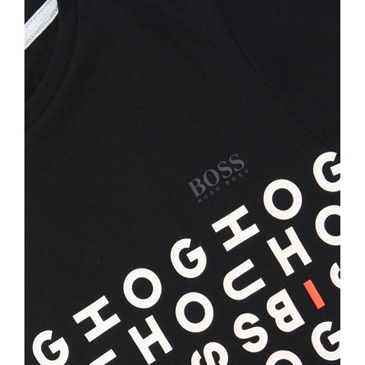 T-shirt chłopięce BOSS Hugo letni z krótkimi rękawami 