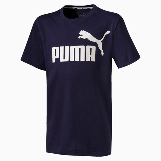 T-shirt chłopięce granatowy Puma 