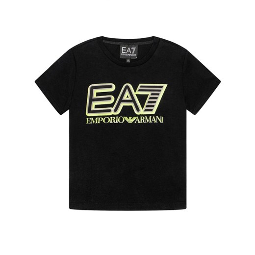 Czarny t-shirt chłopięce Emporio Armani 
