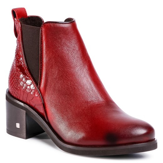 Botki na obcasie bez zapięcia 