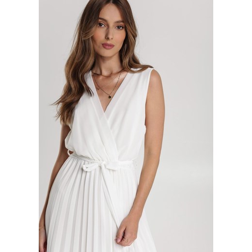 Biała Sukienka Echonohre  Renee S/M Renee odzież