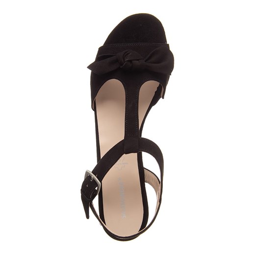 Skórzane sandały "Vielas" w kolorze czarnym
