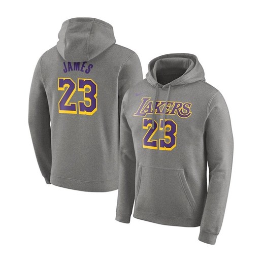 Bluza dziecięca z kapturem Nike Hoodie PO N&N Essential Los Angeles Lakers Lebron James grey (EZ2B7BAQR-LAKL)J