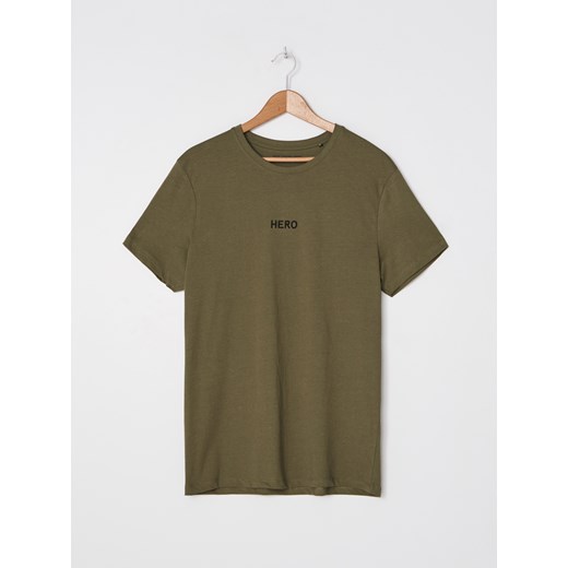 T-shirt męski House zielony z krótkimi rękawami 