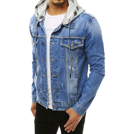 Kurtka męska jeansowa niebieska TX3306 Dstreet  XXL promocyjna cena  